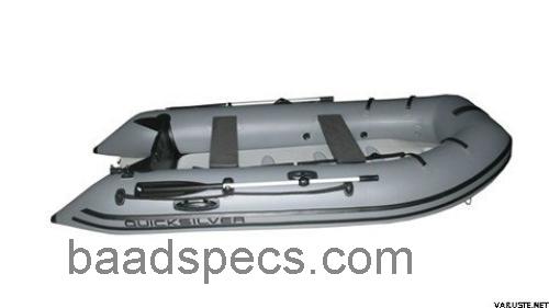 Quicksilver 340 Air Deck anmeldelser og tekniske specifikationer